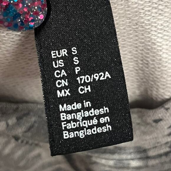 Y2K H&M Hunting Sweatshirt Small Damask Camouflage Crewneck Thin Style Jumper - Picture 7 of 12